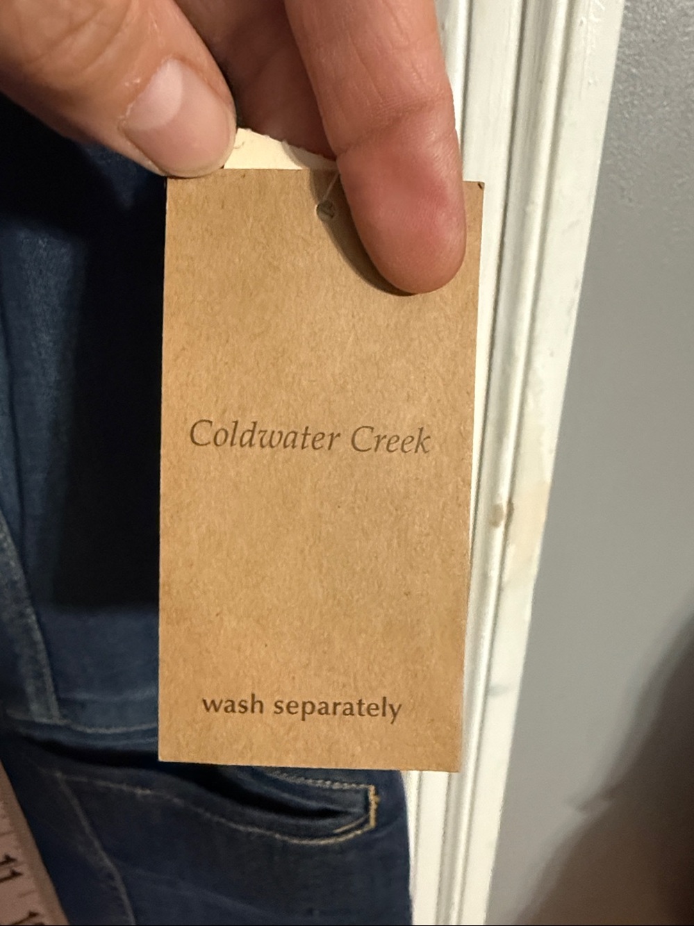 Coldwater Creek Notch Lapel Denim Vest Size: W20 - Picture 9 of 9